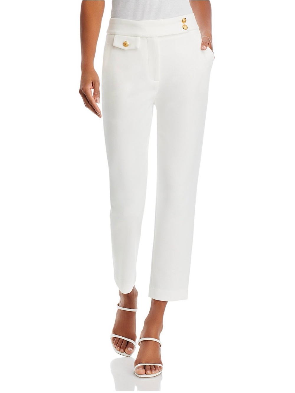 $448 NWT Veronica Beard Women's White Renzo Pants Pants Size 6